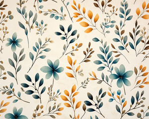 seamless pattern with leaves