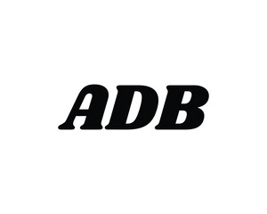 ADB logo design vector template. ADB, logo, design, logo design, vector, letter, monogram, creative, icon, template, sign, symbol, brand, unique, initial, modern, alphabet.