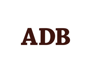 ADB logo design vector template. ADB, logo, design, logo design, vector, letter, monogram, creative, icon, template, sign, symbol, brand, unique, initial, modern, alphabet.