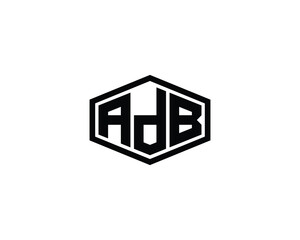 ADB logo design vector template. ADB, logo, design, logo design, vector, letter, monogram, creative, icon, template, sign, symbol, brand, unique, initial, modern, alphabet.