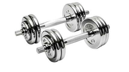 Naklejka premium Dumbbell Image, Transparent Workout Equipment, PNG Format, No Background, Isolated Fitness Tool, Strength Training Gear