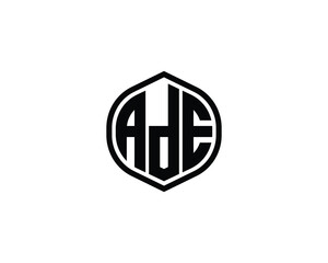 ADE logo design vector template. ADE, logo, design, logo design, vector, letter, monogram, creative, icon, template, sign, symbol, brand, unique, initial, modern, alphabet.