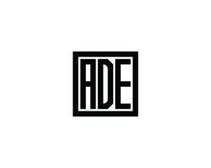 ADE logo design vector template. ADE, logo, design, logo design, vector, letter, monogram, creative, icon, template, sign, symbol, brand, unique, initial, modern, alphabet.
