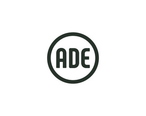 ADE logo design vector template. ADE, logo, design, logo design, vector, letter, monogram, creative, icon, template, sign, symbol, brand, unique, initial, modern, alphabet.