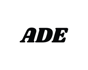 ADE logo design vector template. ADE, logo, design, logo design, vector, letter, monogram, creative, icon, template, sign, symbol, brand, unique, initial, modern, alphabet.
