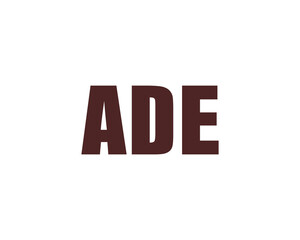 ADE logo design vector template. ADE, logo, design, logo design, vector, letter, monogram, creative, icon, template, sign, symbol, brand, unique, initial, modern, alphabet.