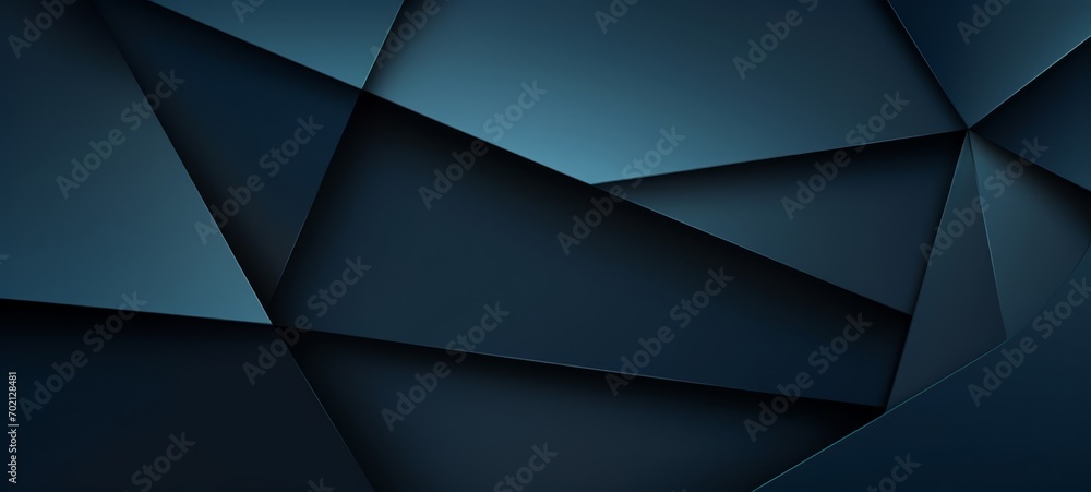Poster abstract texture dark blue background banner panorama long with 3d geometric triangular gradient sha