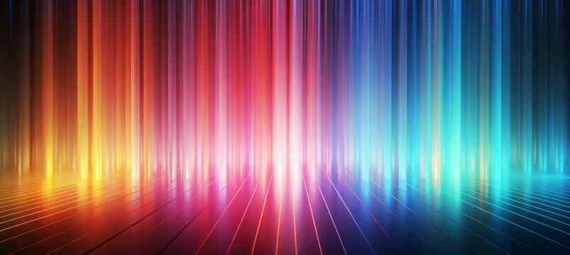 Rainbow light spectrum background. Generative AI technology.	
