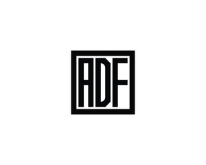 ADF logo design vector template. ADF, logo, design, logo design, vector, letter, monogram, creative, icon, template, sign, symbol, brand, unique, initial, modern, alphabet.