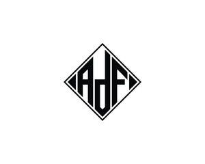 ADF logo design vector template. ADF, logo, design, logo design, vector, letter, monogram, creative, icon, template, sign, symbol, brand, unique, initial, modern, alphabet.