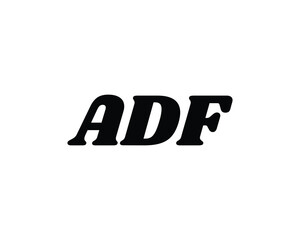 ADF logo design vector template. ADF, logo, design, logo design, vector, letter, monogram, creative, icon, template, sign, symbol, brand, unique, initial, modern, alphabet.
