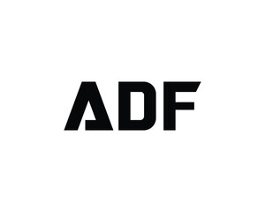 ADF logo design vector template. ADF, logo, design, logo design, vector, letter, monogram, creative, icon, template, sign, symbol, brand, unique, initial, modern, alphabet.