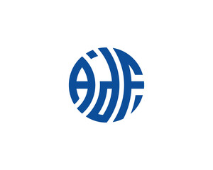 ADF logo design vector template. ADF, logo, design, logo design, vector, letter, monogram, creative, icon, template, sign, symbol, brand, unique, initial, modern, alphabet.