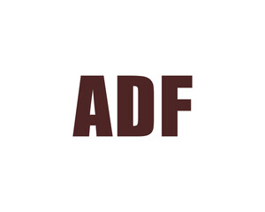 ADF logo design vector template. ADF, logo, design, logo design, vector, letter, monogram, creative, icon, template, sign, symbol, brand, unique, initial, modern, alphabet.