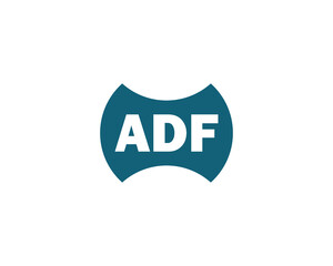 ADF logo design vector template. ADF, logo, design, logo design, vector, letter, monogram, creative, icon, template, sign, symbol, brand, unique, initial, modern, alphabet.