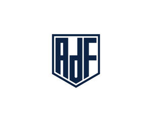 ADF logo design vector template. ADF, logo, design, logo design, vector, letter, monogram, creative, icon, template, sign, symbol, brand, unique, initial, modern, alphabet.
