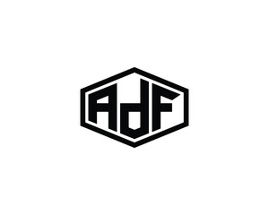 ADF logo design vector template. ADF, logo, design, logo design, vector, letter, monogram, creative, icon, template, sign, symbol, brand, unique, initial, modern, alphabet.