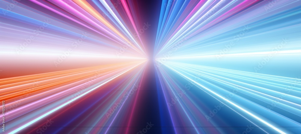 Poster abstract colorful spark rays light background. generative ai technology.