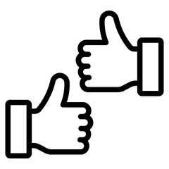 icon costumer relationship line