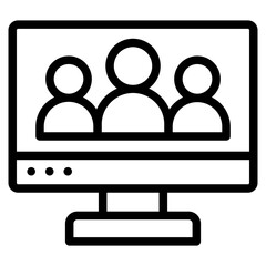 icon costumer relationship line