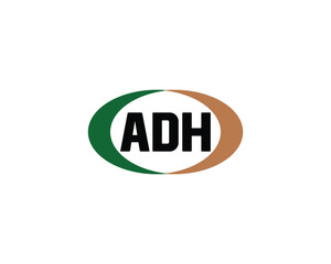 ADH logo design vector template. ADH, logo, design, logo design, vector, letter, monogram, creative, icon, template, sign, symbol, brand, unique, initial, modern, alphabet.