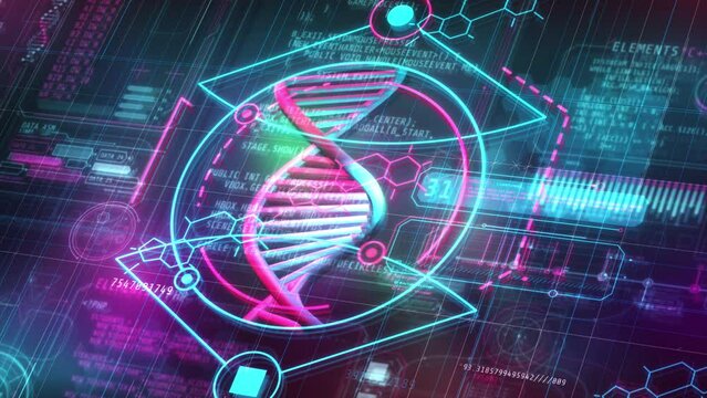 3D animated interface for working with DNA.