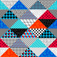 Abstract geometric Pop srt style pattern. Vector image
