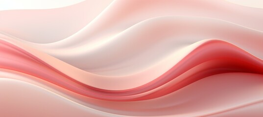 Abstract pink wave flow background. Generative AI technology.	
