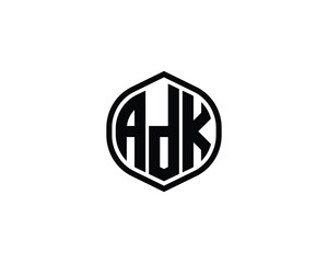 ADK logo design vector template. ADK, logo, design, logo design, vector, letter, monogram, creative, icon, template, sign, symbol, brand, unique, initial, modern, alphabet.