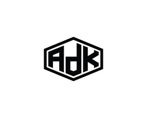 ADK logo design vector template. ADK, logo, design, logo design, vector, letter, monogram, creative, icon, template, sign, symbol, brand, unique, initial, modern, alphabet.