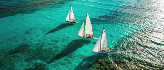 Foto op Plexiglas Out Island Regatta Sailboat Races And Festivities In The Bahamas © Ян Заболотний