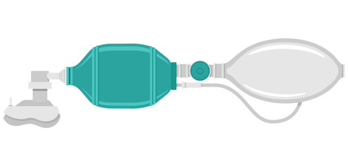 Manual resuscitator - for inflate air in lungs