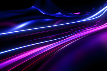 Lila Wellen auf Schwarz: Abstrakte und elegante Hintergrundstruktur