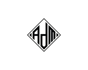 ADM logo design vector template. ADM, logo, design, logo design, vector, letter, monogram, creative, icon, template, sign, symbol, brand, unique, initial, modern, alphabet.