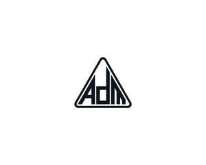 ADM logo design vector template. ADM, logo, design, logo design, vector, letter, monogram, creative, icon, template, sign, symbol, brand, unique, initial, modern, alphabet.