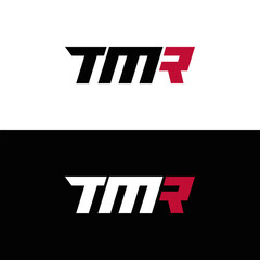 TMR logo. T M R design. White TMR letter. TMR, T M R letter logo design. Initial letter TMR linked circle uppercase monogram logo. T M R letter logo vector design.	

