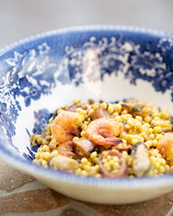 A Symphony of Tastes: Classic Mediterranean Seafood Pasta in an Outdoor Culinary Experience