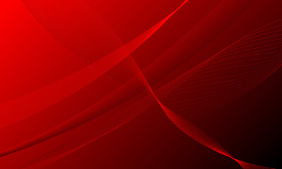 abstract red business lines curve wave with gradient background