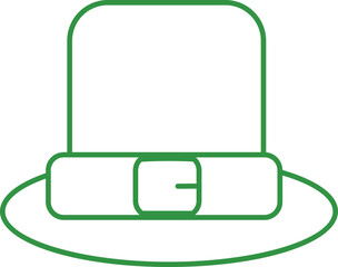 Obraz premium hat st. pratick's day outline