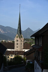Fototapeta na wymiar Pfarrkirche St.Peter und Paul, Stans NW, Schweiz