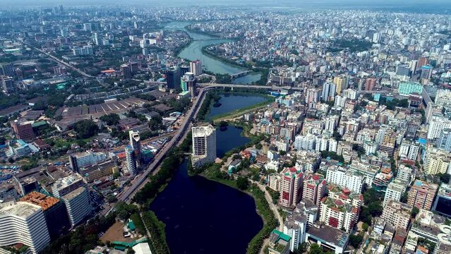 Dhaka Heights Aerial Exploration of Bangladesh's Capital