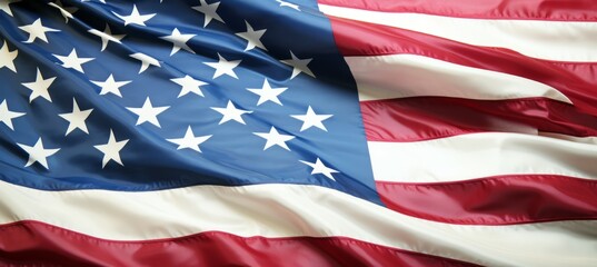 United States of America flag. Generative AI technology.	
