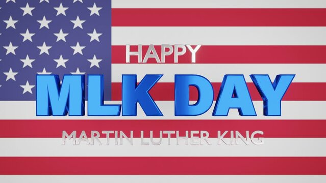 Happy Martin Luther King Day background Video Animation