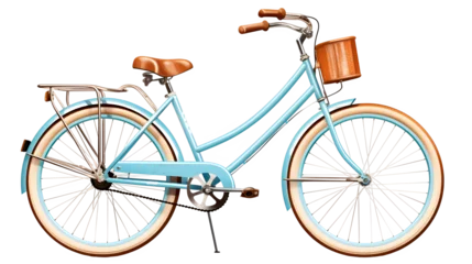 Foto op Canvas Cycle Image, Transparent Bicycle, PNG Format, No Background, Isolated Two-Wheeled Vehicle, Eco-Friendly Transportation © Vectors.in