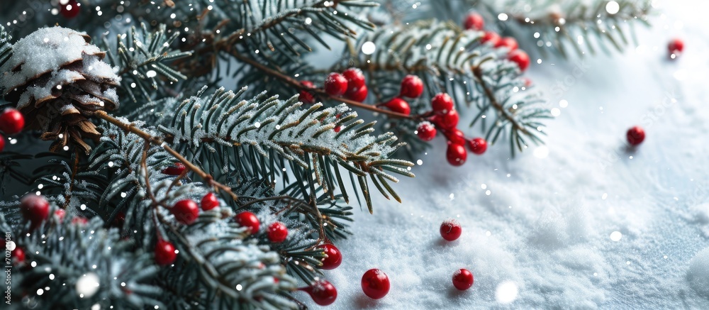 Aufkleber abstract christmass winter background design new year celebration. with copy space image. Place for adding text or design