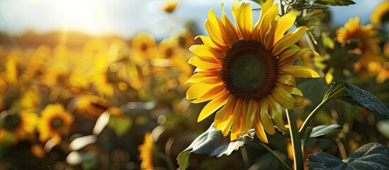 Diseases of agricultural crops Use of fungicides and herbicides to preserve the crop Crop insurance concept Sunflower crop failure as a result of improper agricultural practices