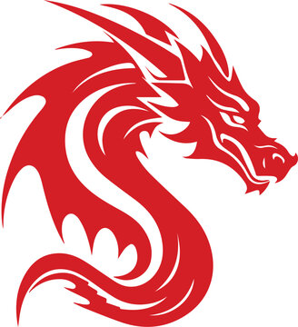 chinese new year dragon silhouette