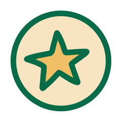 green star button