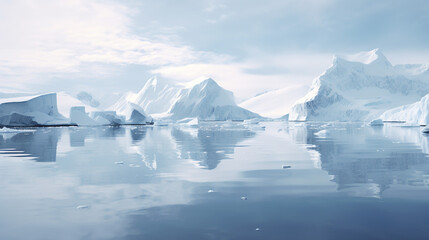 Fototapeta na wymiar Amazing frozen landscape in Antartica