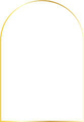 golden curve corner square png transparent